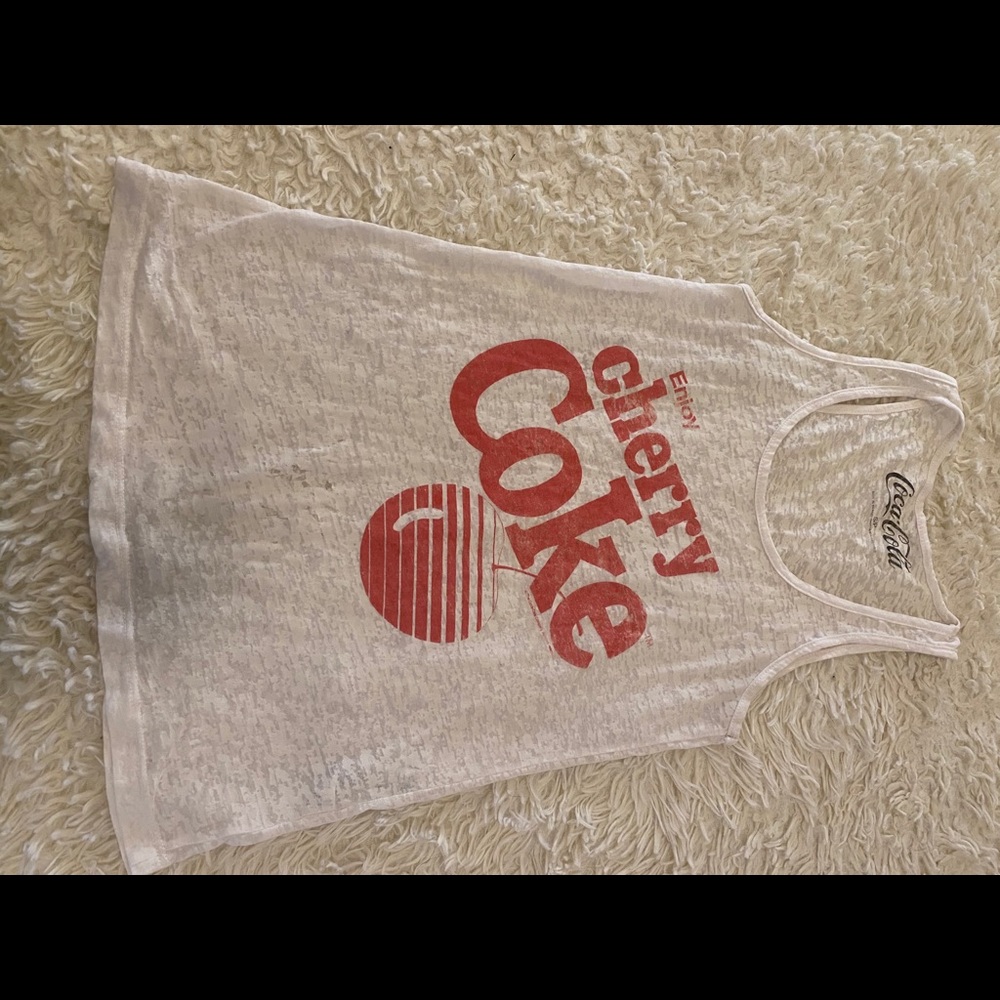 Cherry Coke burnout tank